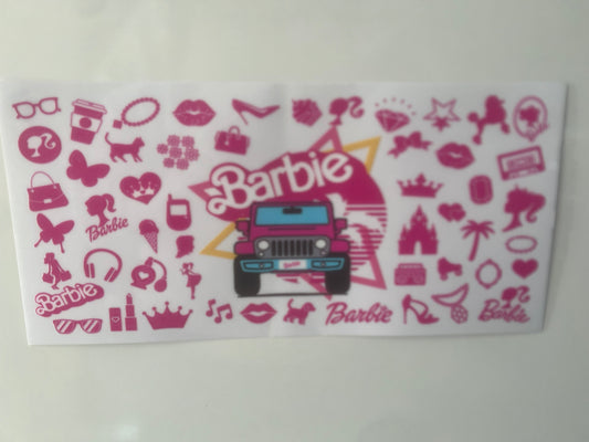 Barbie truck wrap 910