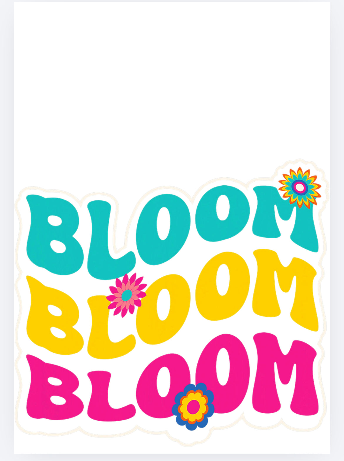 book vase positive vibes UVDTF (UVPOD)