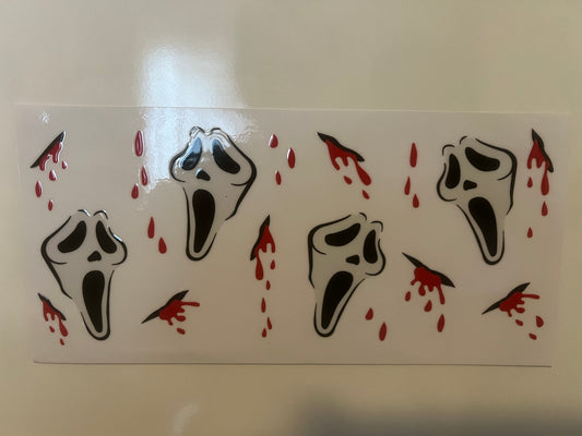 Ghostface blood drip wrap