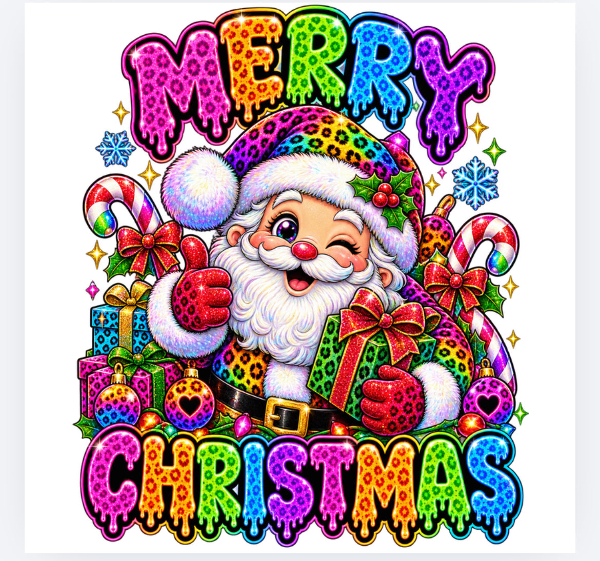 Merry Christmas colourful decals exclusive (UVPOD)