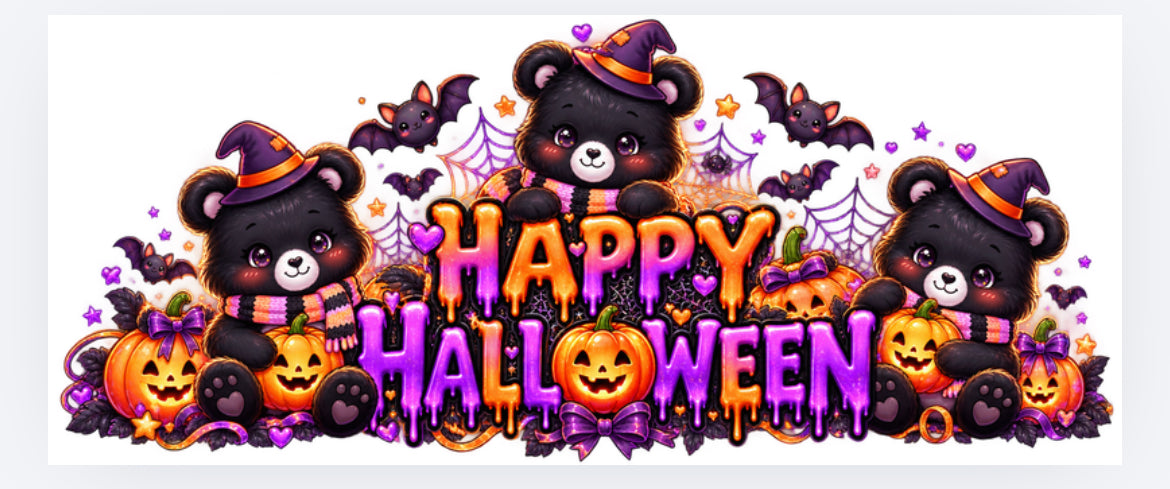 Halloween black care bear wrap exclusive (UVPOD)