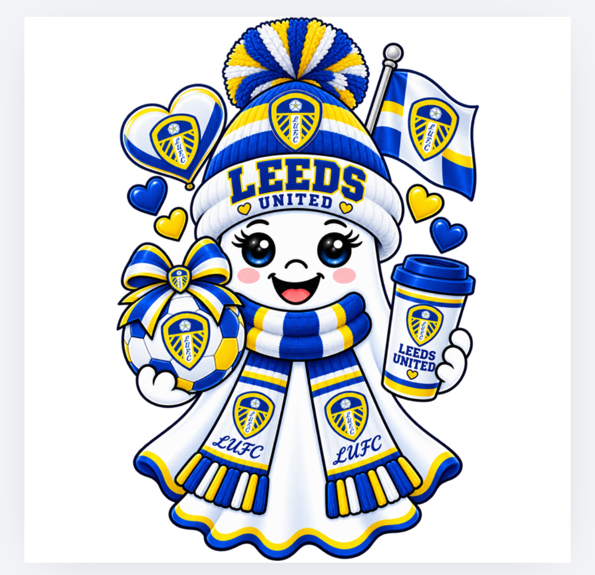 Football Halloween ghost decals - all teams (UVPOD)