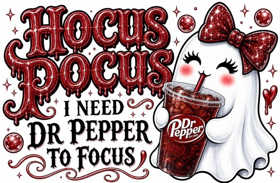 Halloween hocus pocus ghostly drinks decal exclusive (UVPOD)