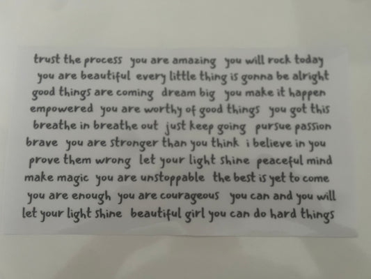 Trust the process positive affirmation wraps