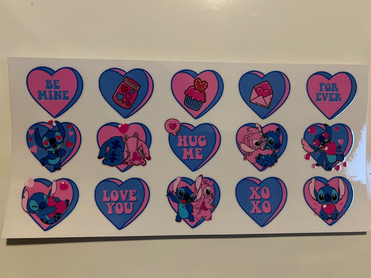 Stitch and angel love heart wrap