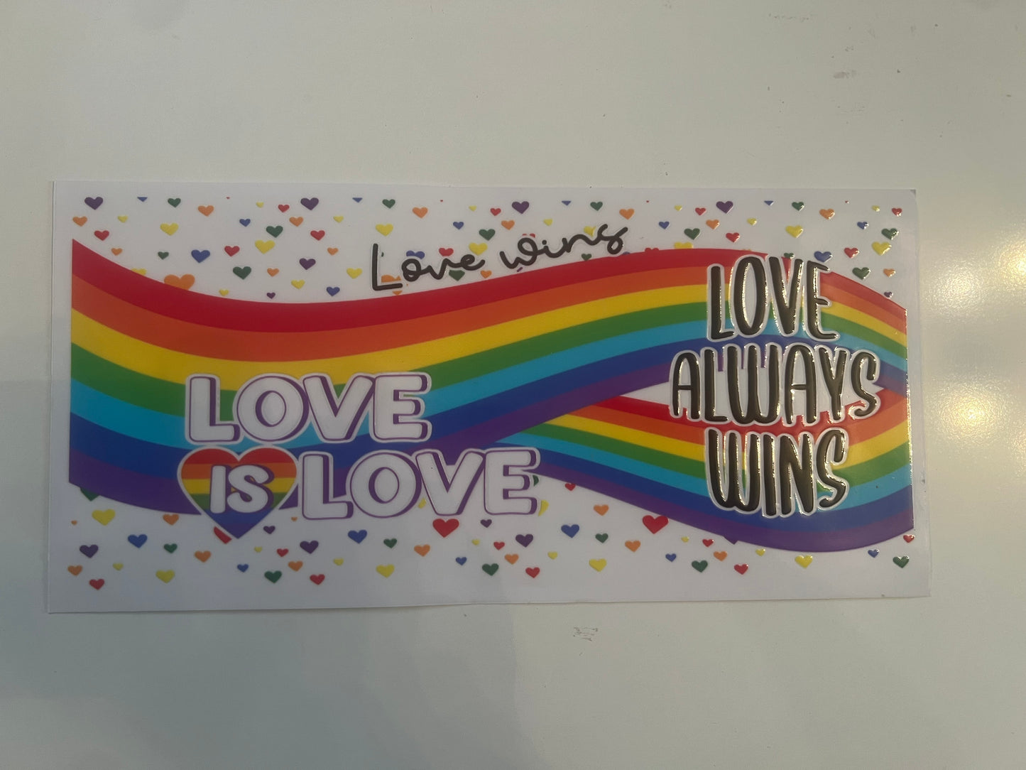 Love always wins pride wrap