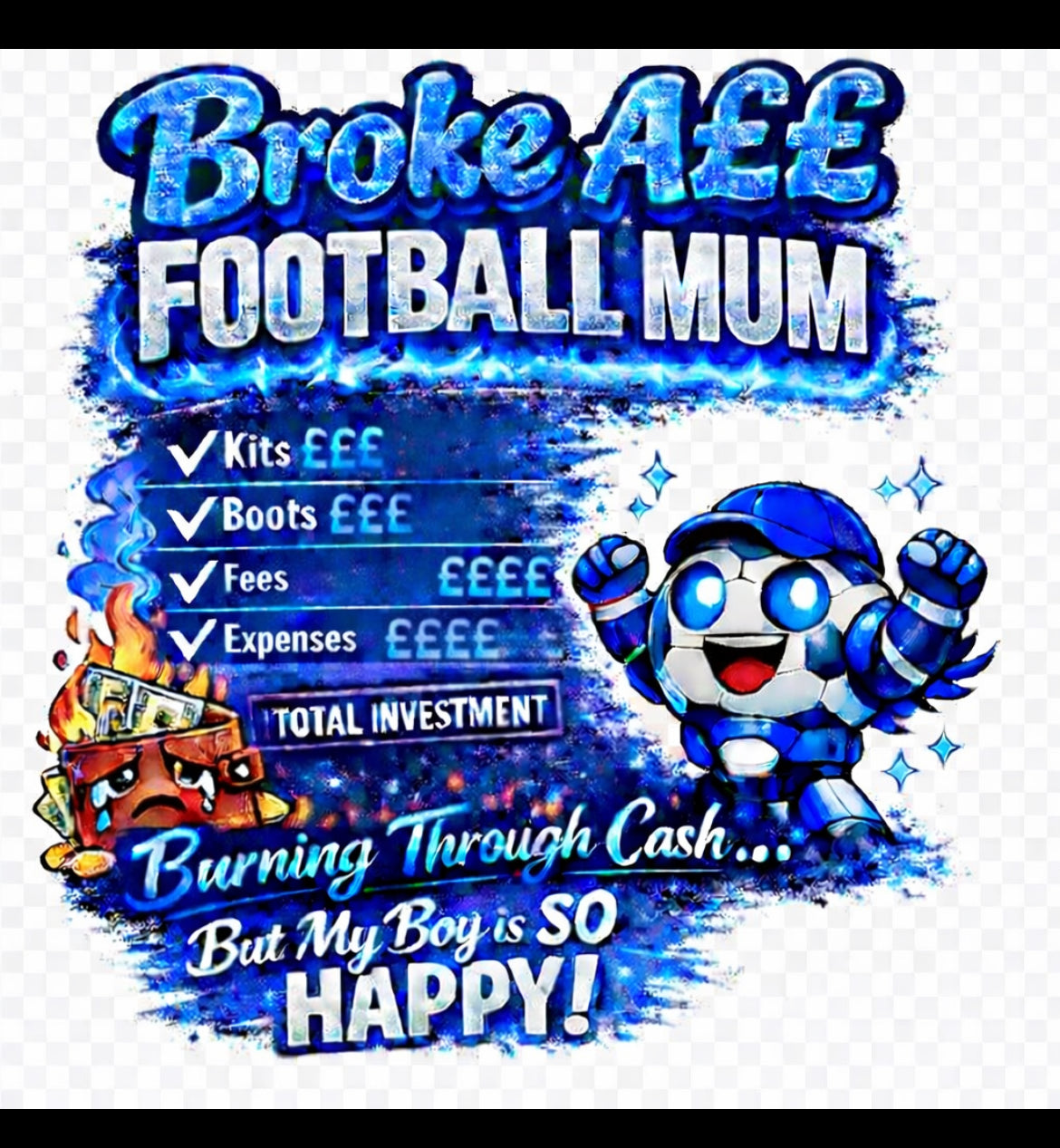 Broke ass football DTF (POD) exclusive