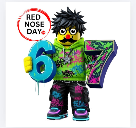 Roblox (boy 1)6 7 Red Nose Day DTF (POD) exclusive