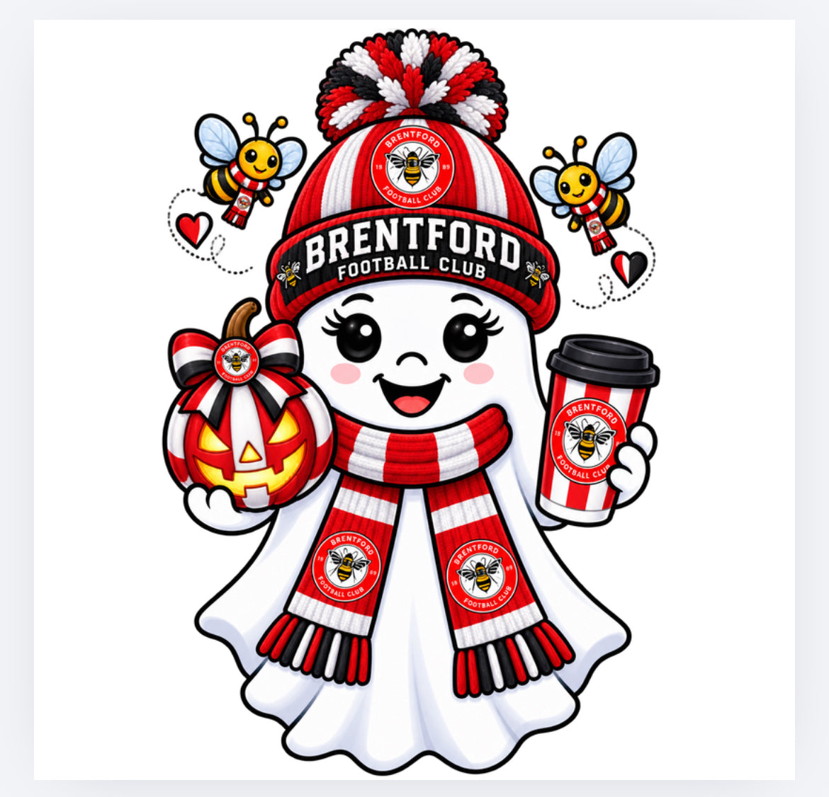 Football Halloween ghost decals - all teams (UVPOD)