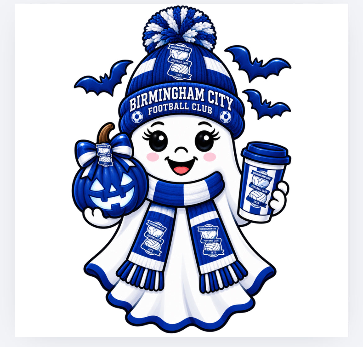 Football Halloween ghost decals - all teams (UVPOD)