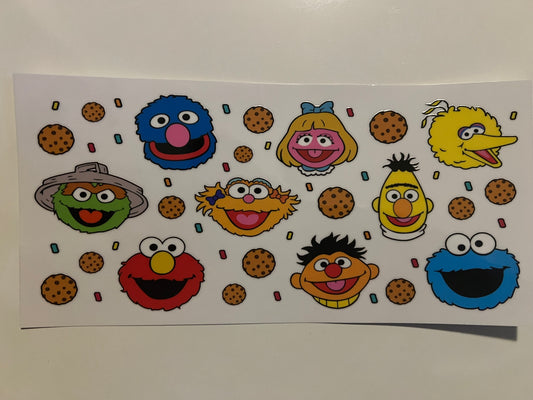 Sesame Street characters wrap