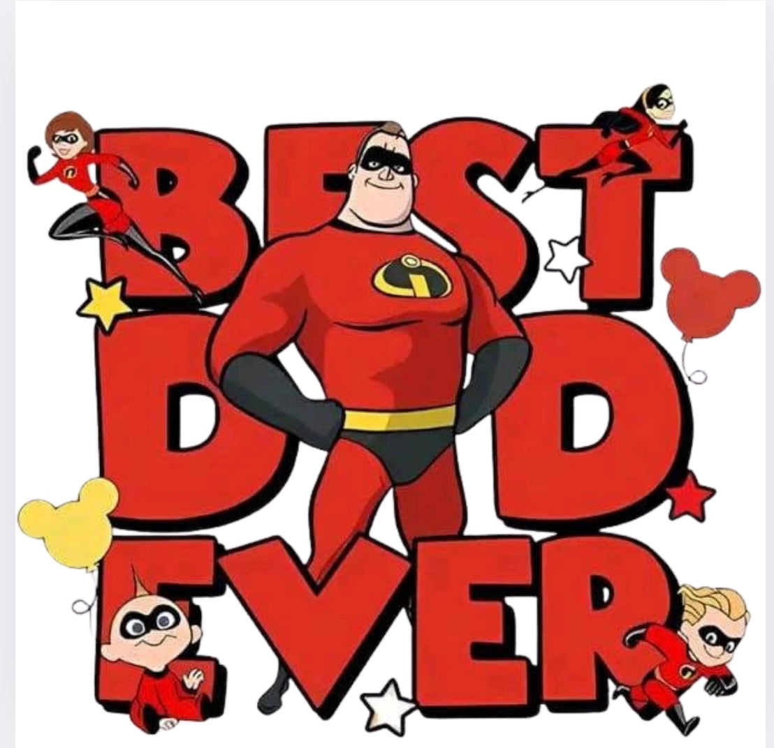 Best dad character DTF (POD)