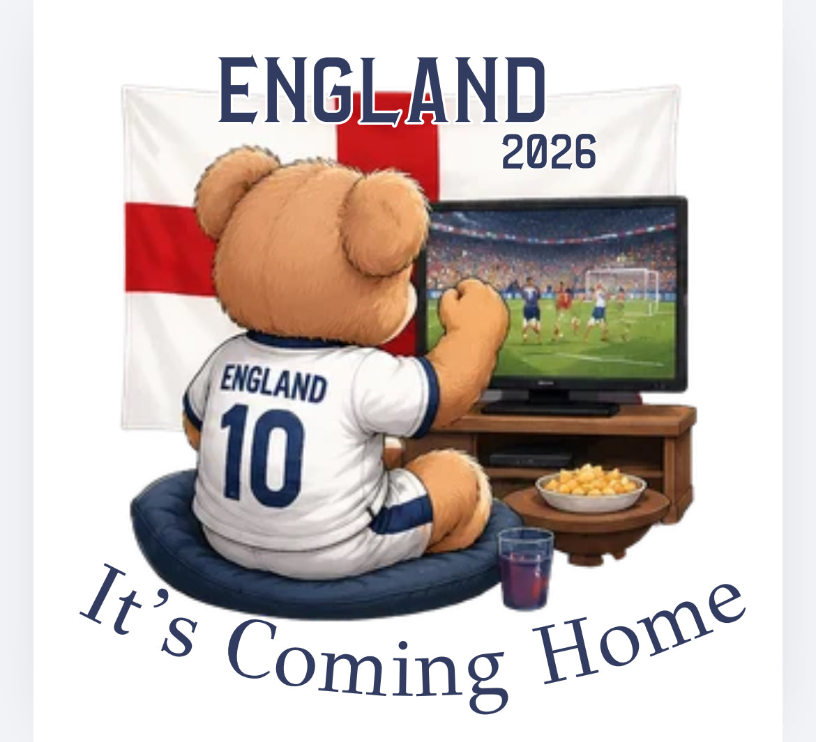 England football bear DTF (POD) exclusive