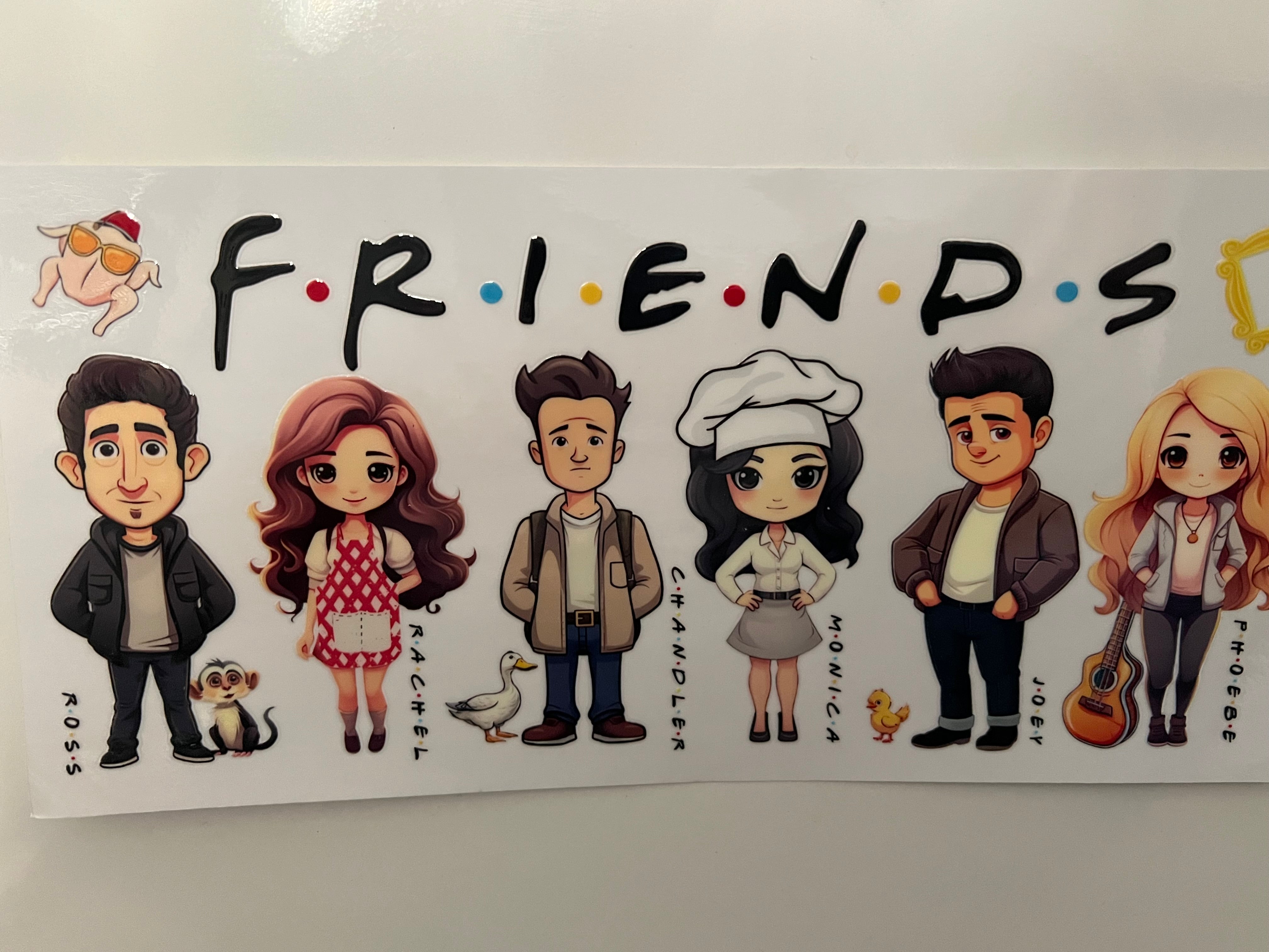 Friends Characters Sticker Friends character wrap – House of Wraps