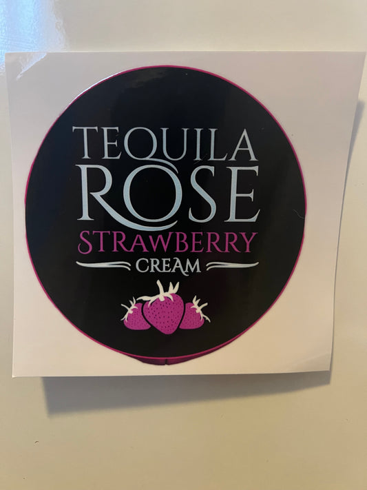 Tequila rose strawberry cream decal