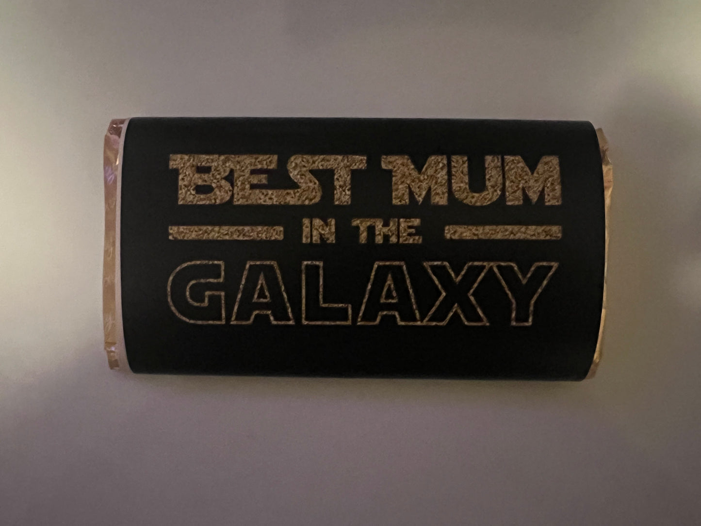 Best mum in the galaxy mothers Day chocolate wrapper (chocolate not included)