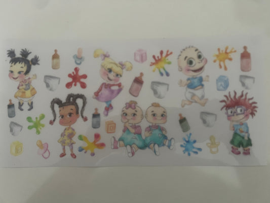 Rugrats pastel character wrap