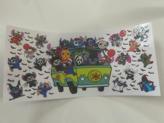 Stitch Halloween van wrap