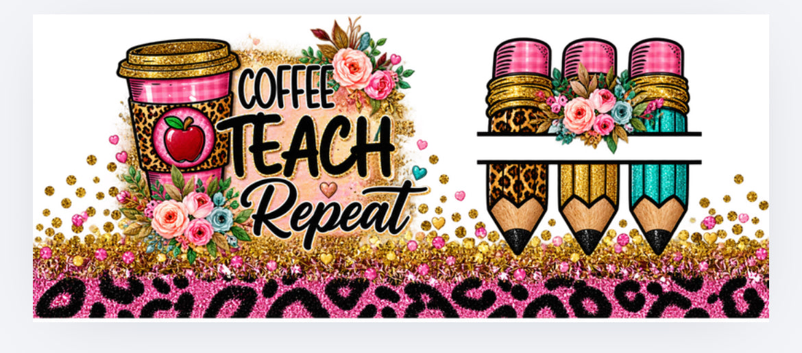 Coffee teach repeat wrap (UVPOD)