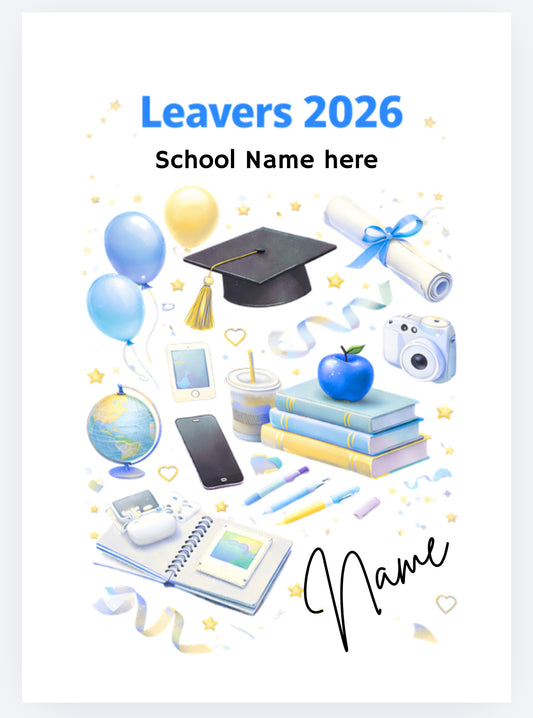 A6 leavers custom UVDTF (UVPOD)