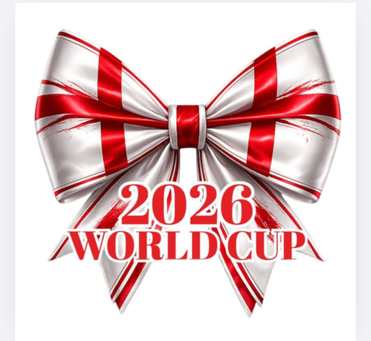 World Cup England football bow DTF (POD) exclusive