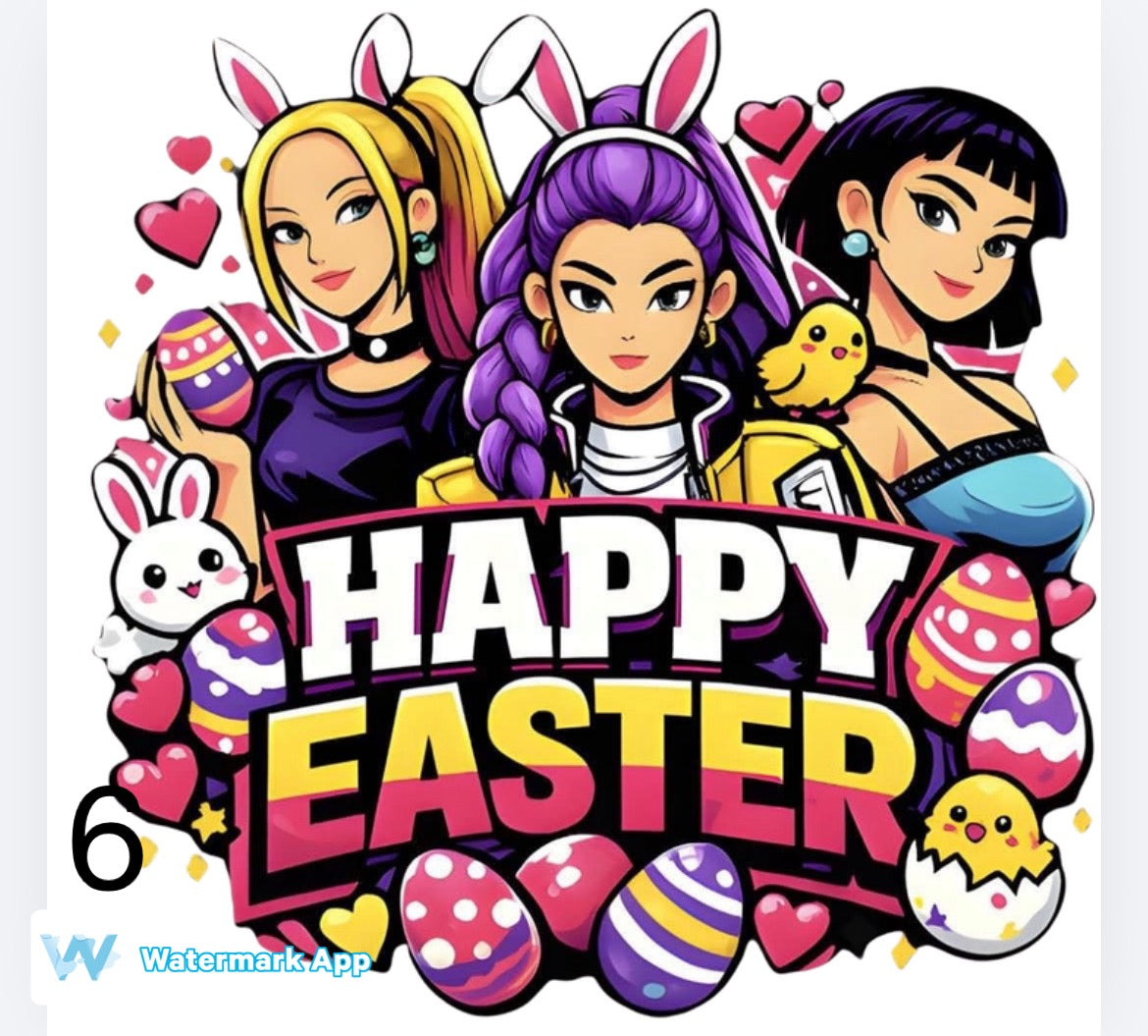 Huntrix Easter  DTF (POD) exclusive