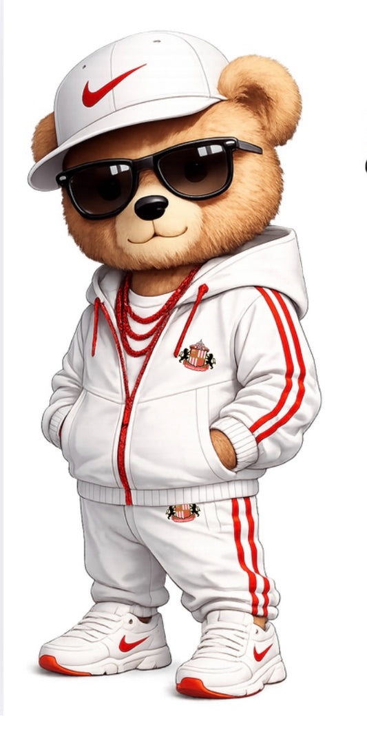 Trendy football bear-Sunderland  DTF (POD) exclusive