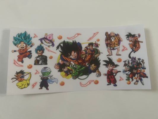 Dragonball z  character cup wrap