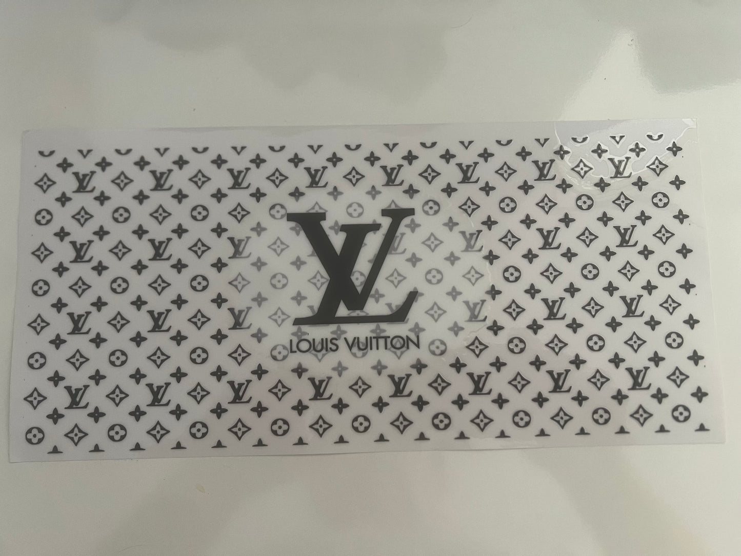 (Copy) Designer inspired LV wrap - black and white exclusive