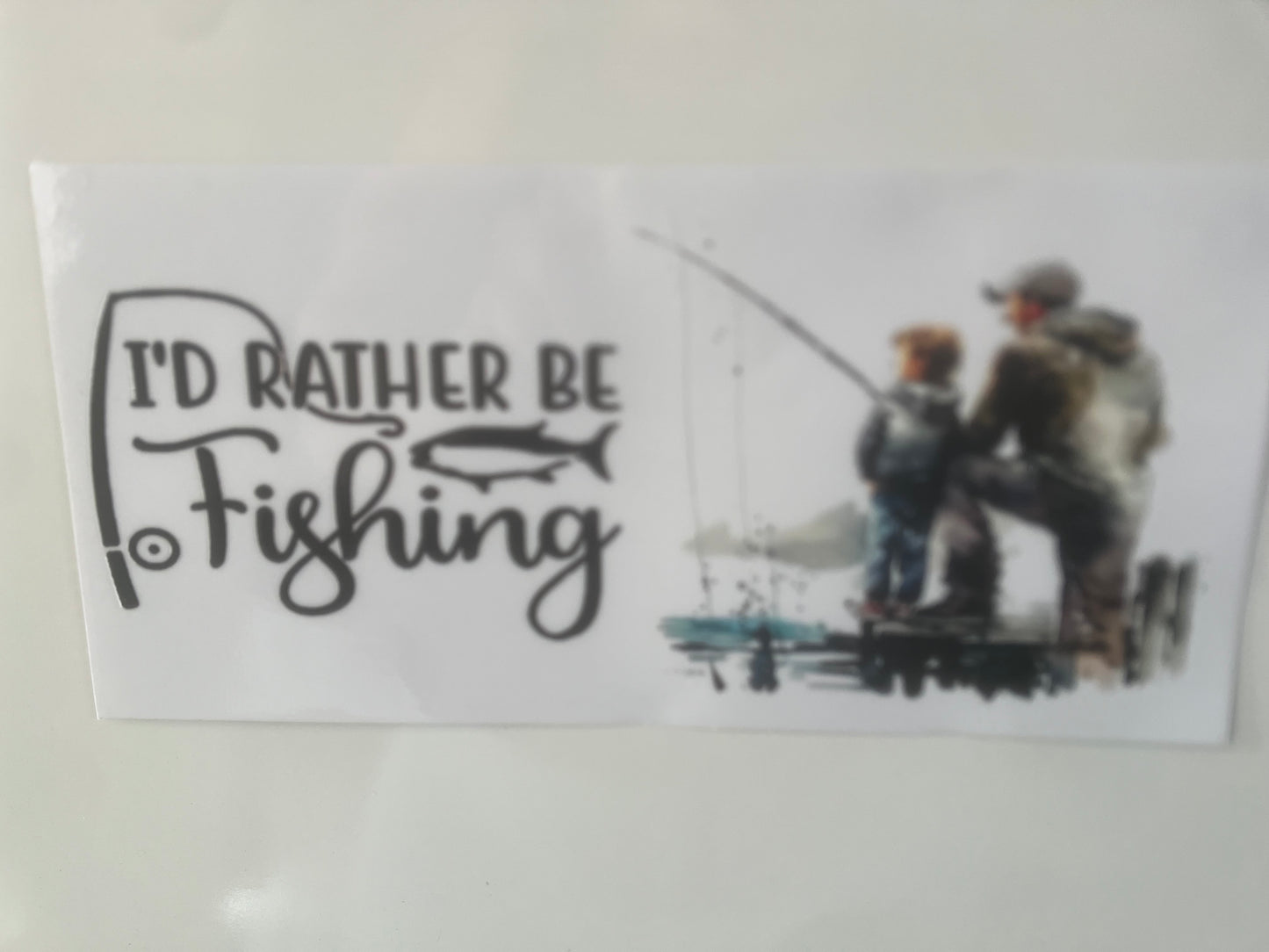 I’d rather be fishing wrap
