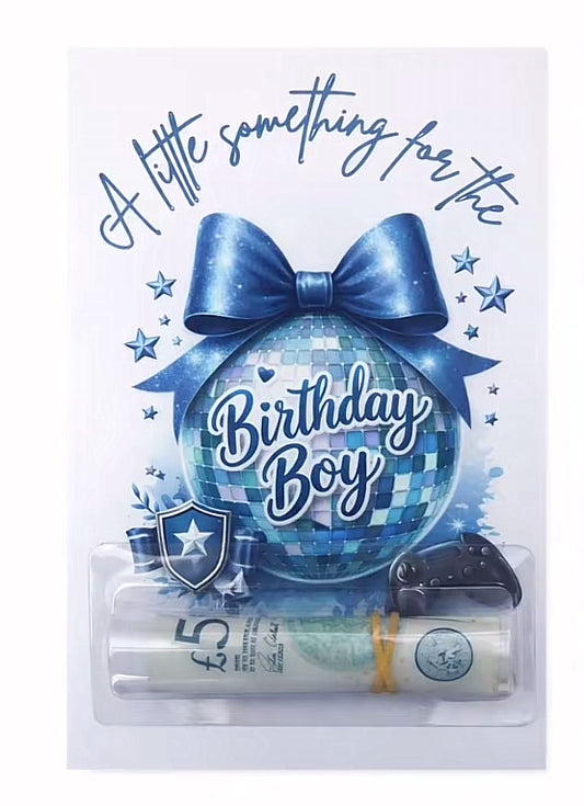 Birthday boy money card  (money not included)