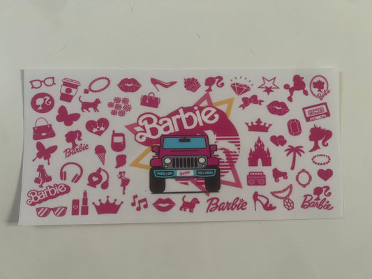 Barbie truck wrap