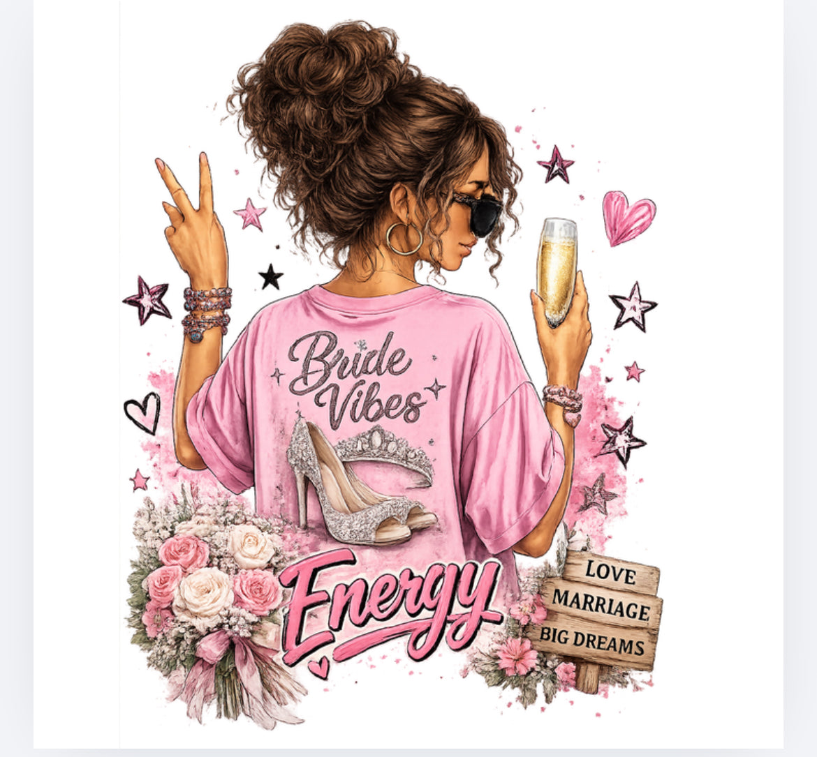 Bride vibes decal (UVPOD)
