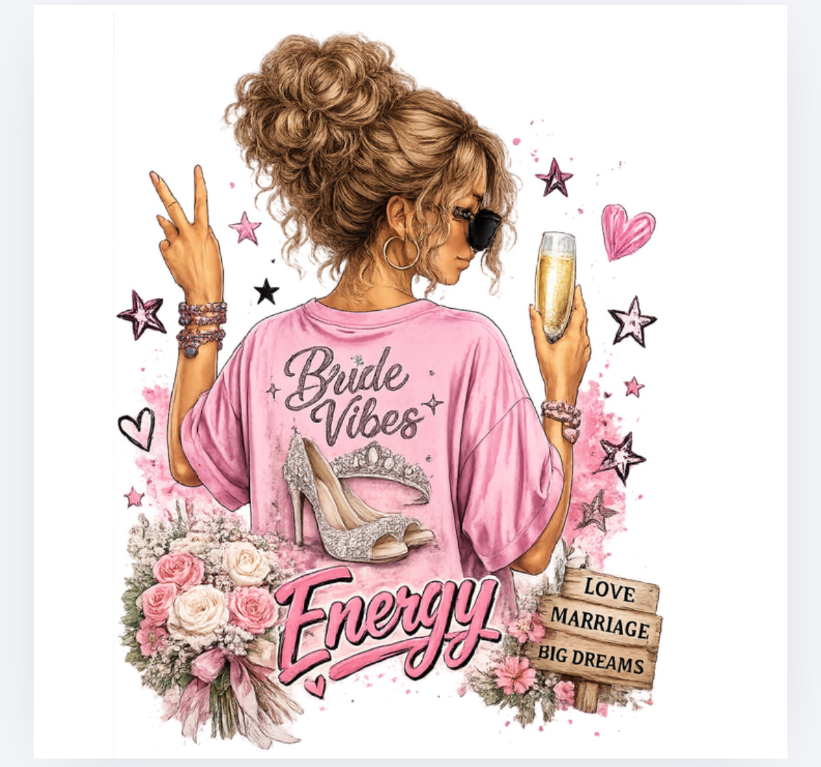 Bride vibes decal (UVPOD)
