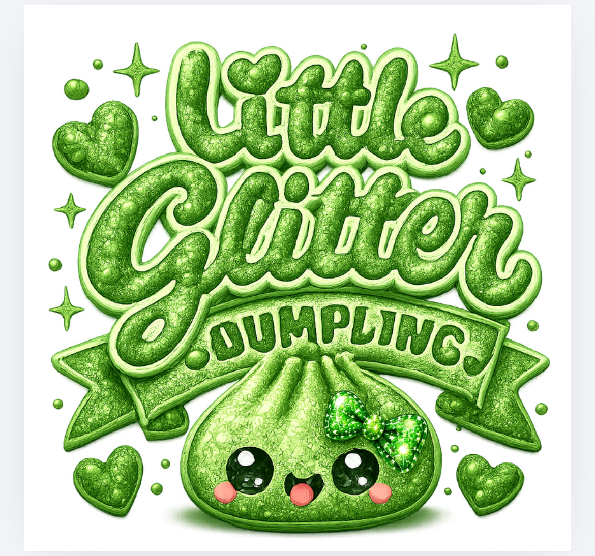 Little glitter dumpling DTF (POD) exclusive