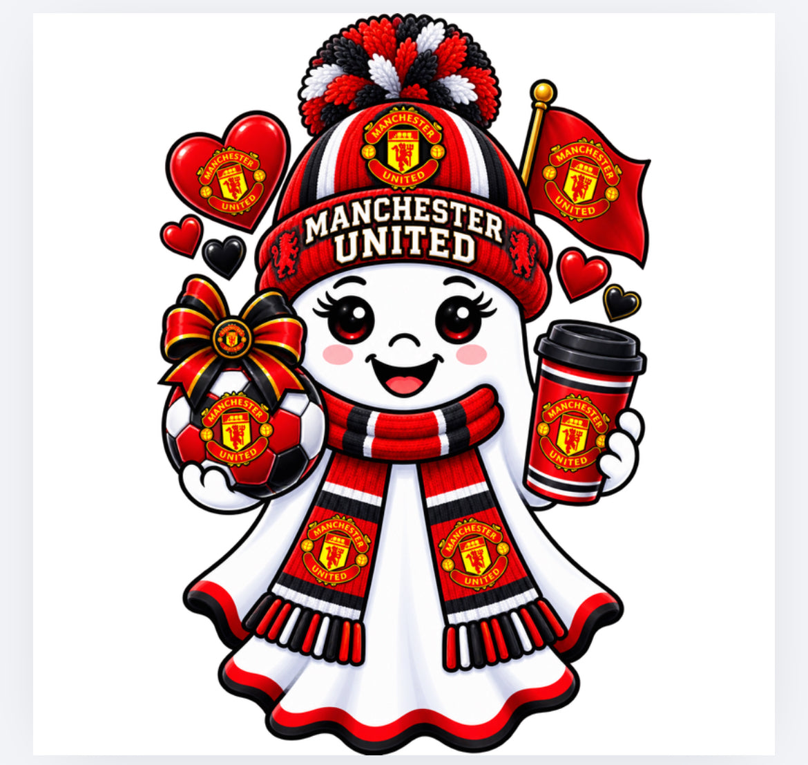 Football Halloween ghost decals - all teams (UVPOD)