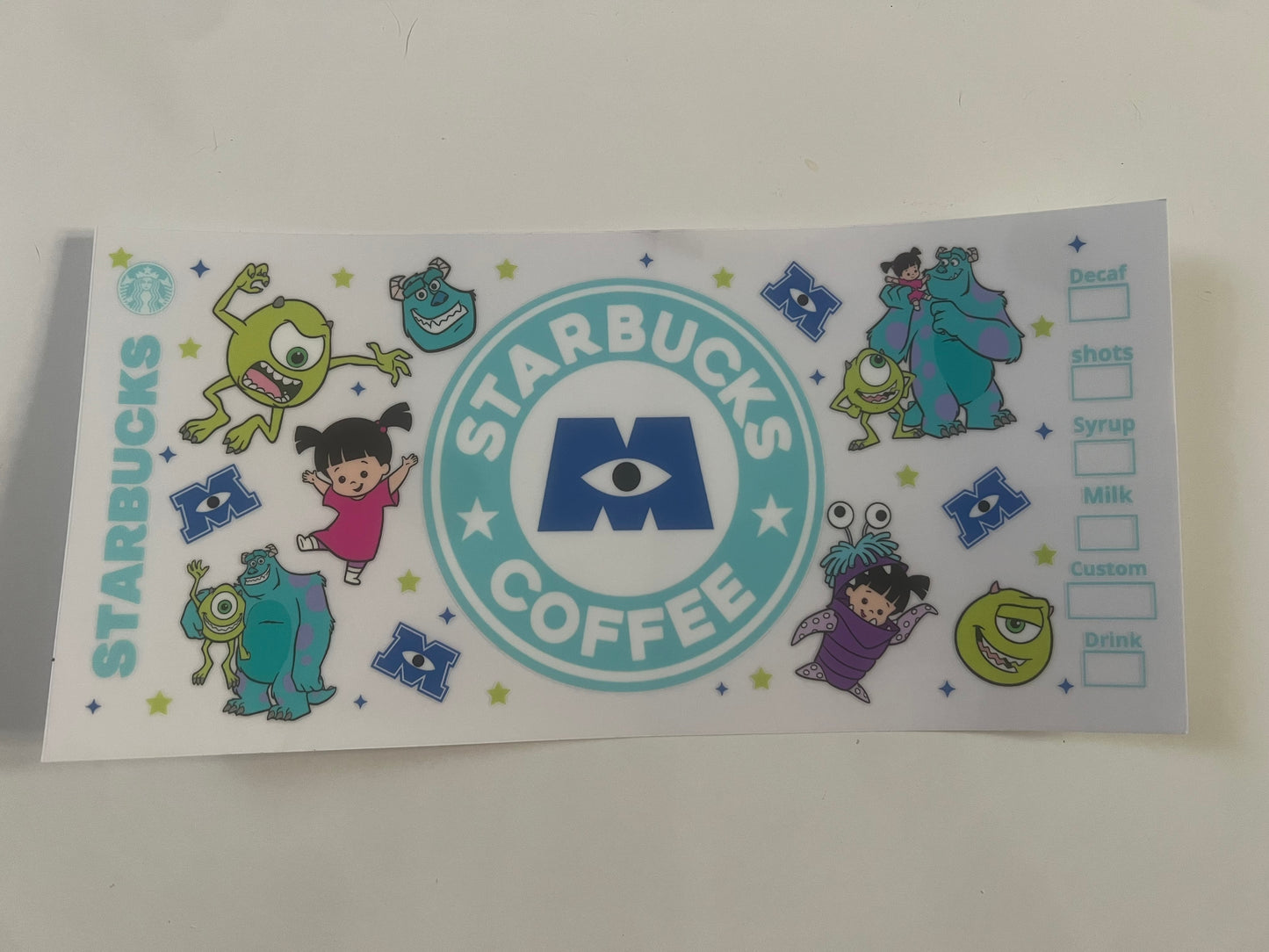 Monsters inc ⭐️bucks wrap