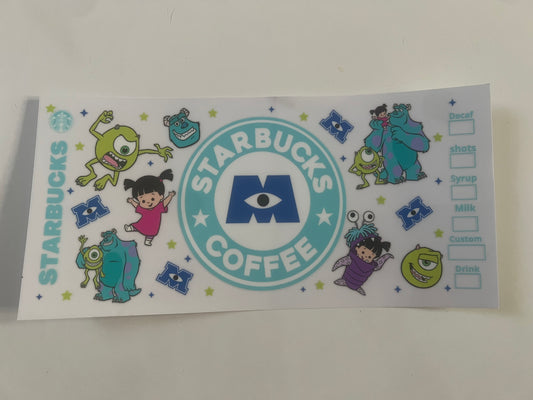 Monsters inc ⭐️bucks wrap