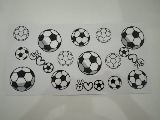 Football black and white wrap V2