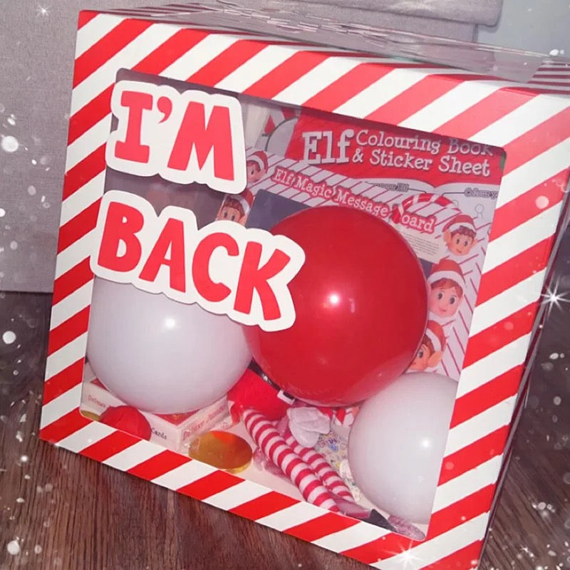 Elf arrival balloon box - elf not included cannot be sent by large letter postage