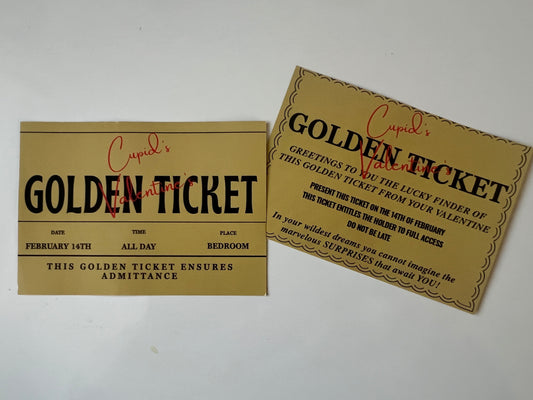 Cupids valentines golden ticket (adult content)