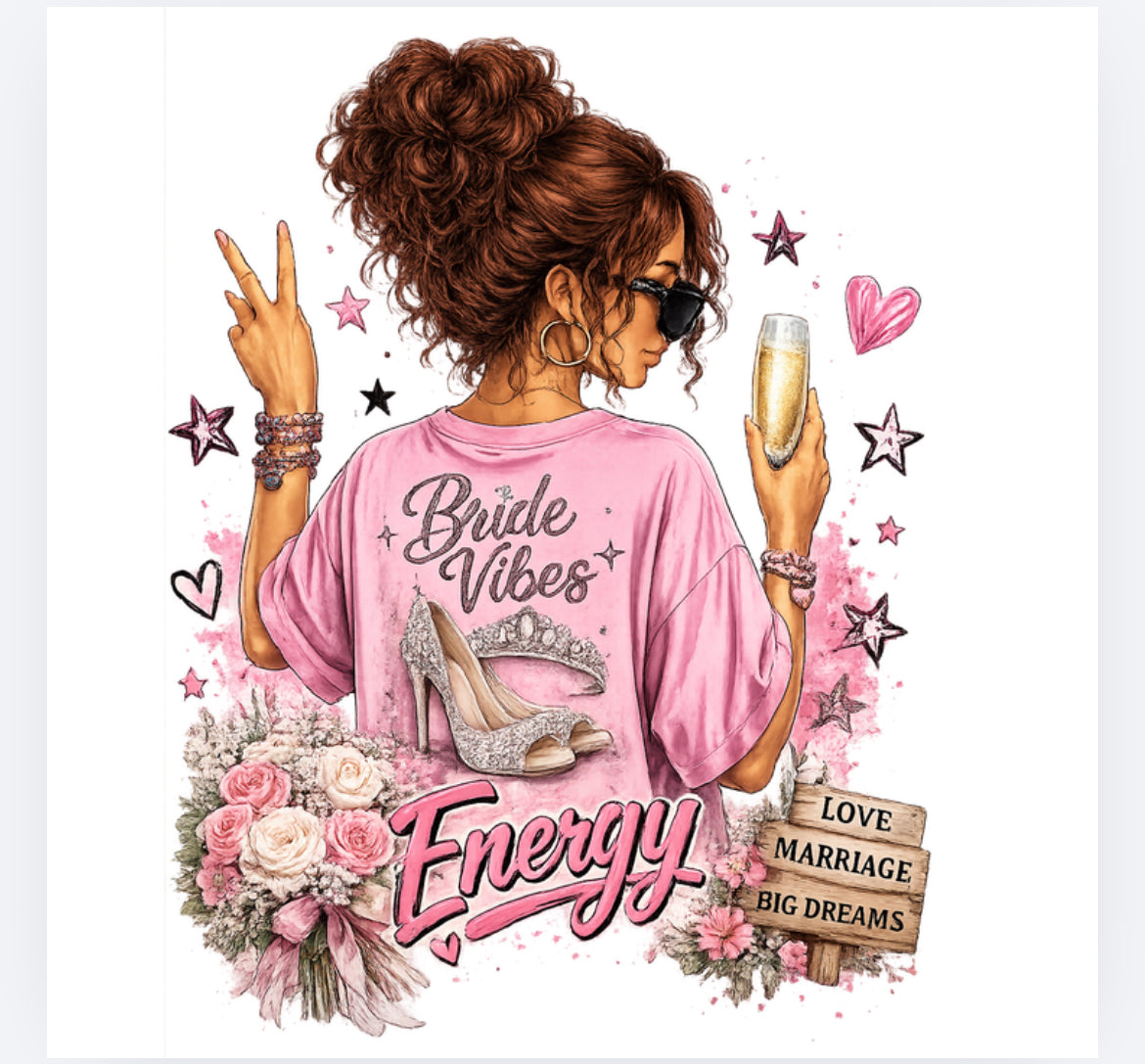 Bride vibes decal (UVPOD)