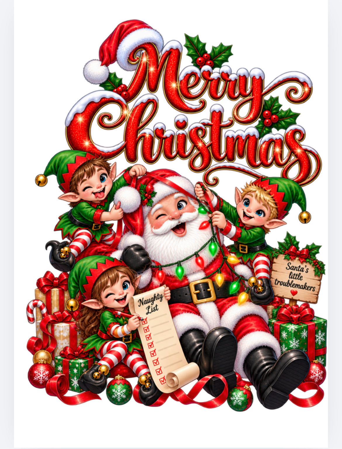 book vase merry christmas designs exclusive UVDTF (UVPOD)