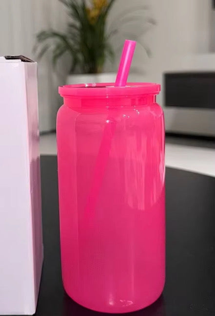 16oz BPA free plastic colour libbey cans - cannot be sent by large letter postage