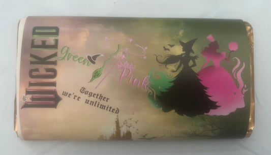 Wicked together were unlimited chocolate bar wrapper