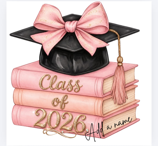 Class of 2026 book style decal  UVDTF exclusive (UVPOD)