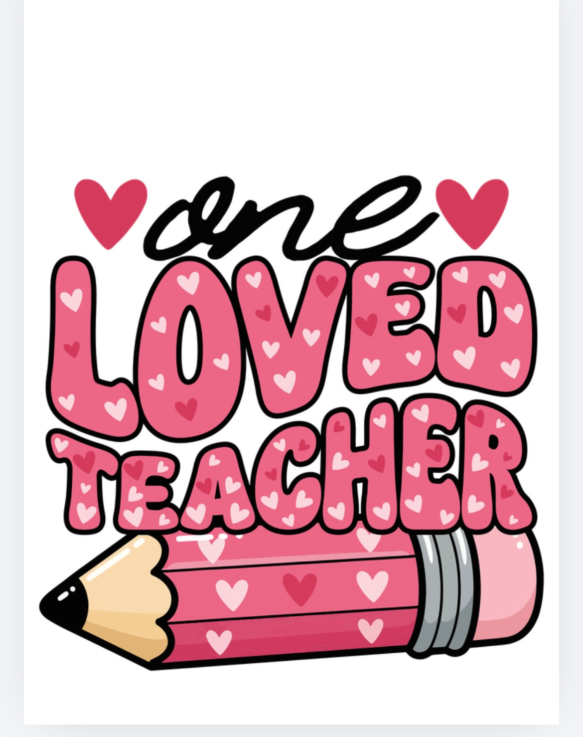 book vase Teacher UVDTF (UVPOD)