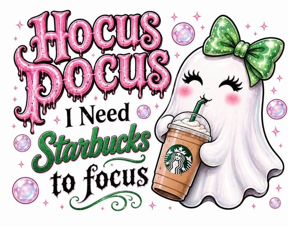 Halloween hocus pocus ghostly drinks decal exclusive (UVPOD)