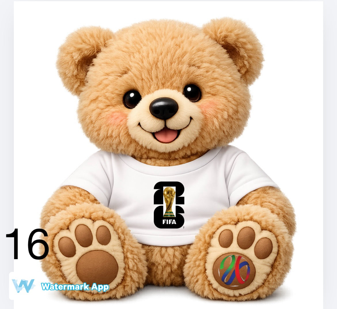 World Cup theme bears including England and Scotland   DTF (POD) exclusive