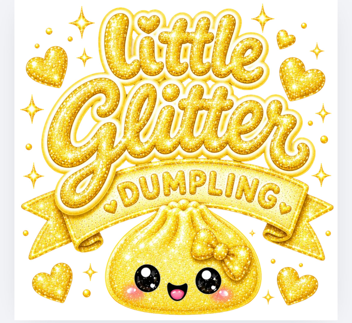 Little glitter dumpling DTF (POD) exclusive